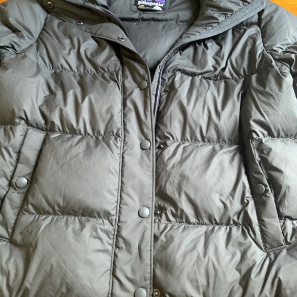 Patagonia Large Women Down Jacket Graphite - Picture 14 of 15